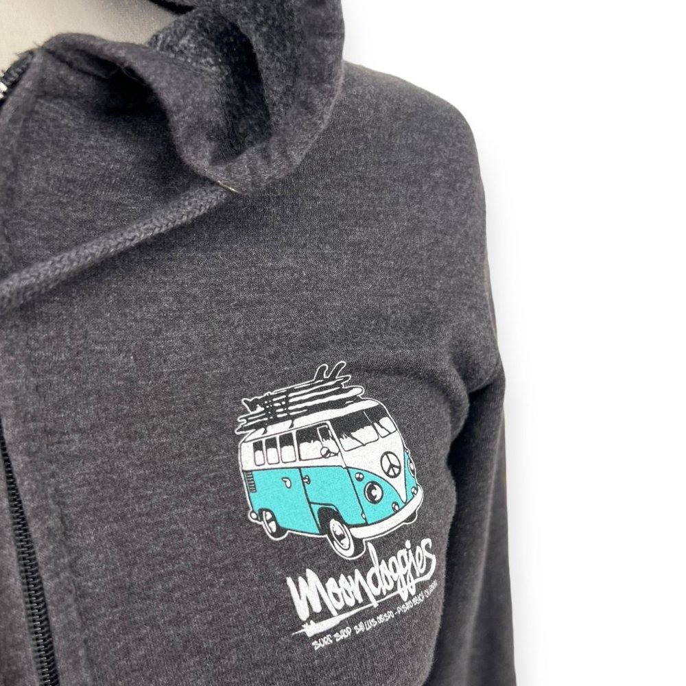 Moondoggies Beach Club Bus Zip Hoodie | Extra Small - Picture 3 of 5